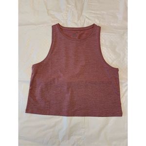 NWOT GapFit Athletic Workout Tank Top Size Medium Heathered Mauve color